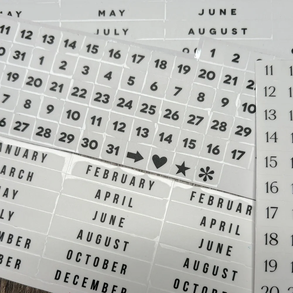 ❤️$5 Black and White Not So Mystery Happy Planner Sticker Set